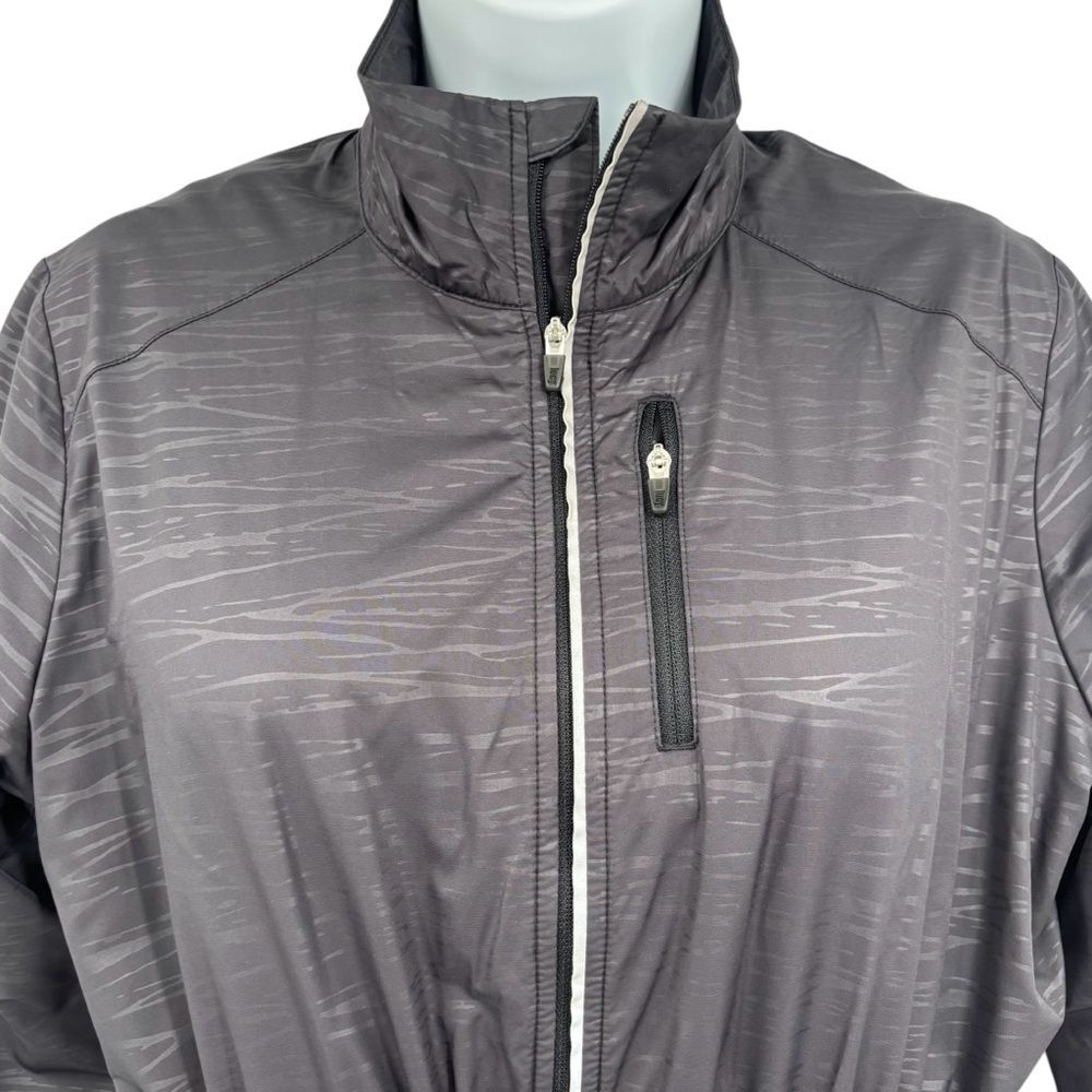 Lucy Windbreaker Athletic Full Zipper Cinch Waist Sportswear Jacket Large - Picture 4 of 12